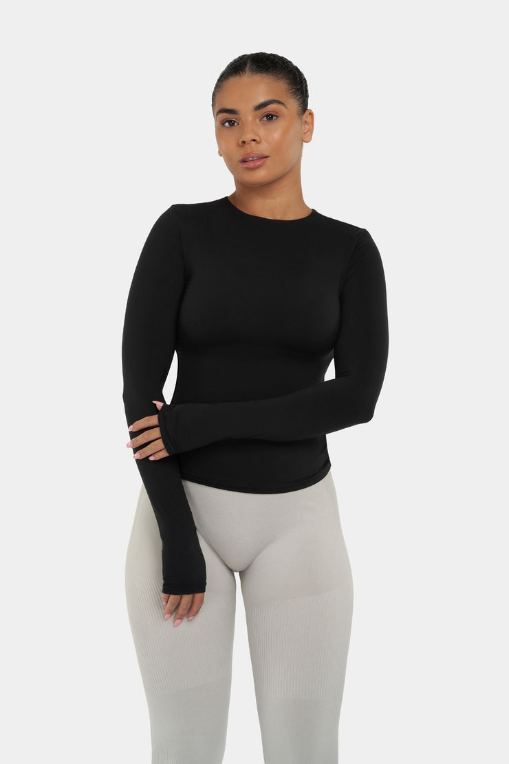 Long Sleeve Black Top